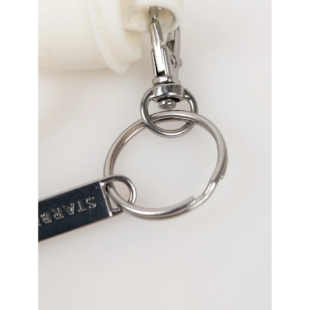 Starbucks Coffee Cup Keychain Miniature Drink Charm Souvenir Green Logo‎